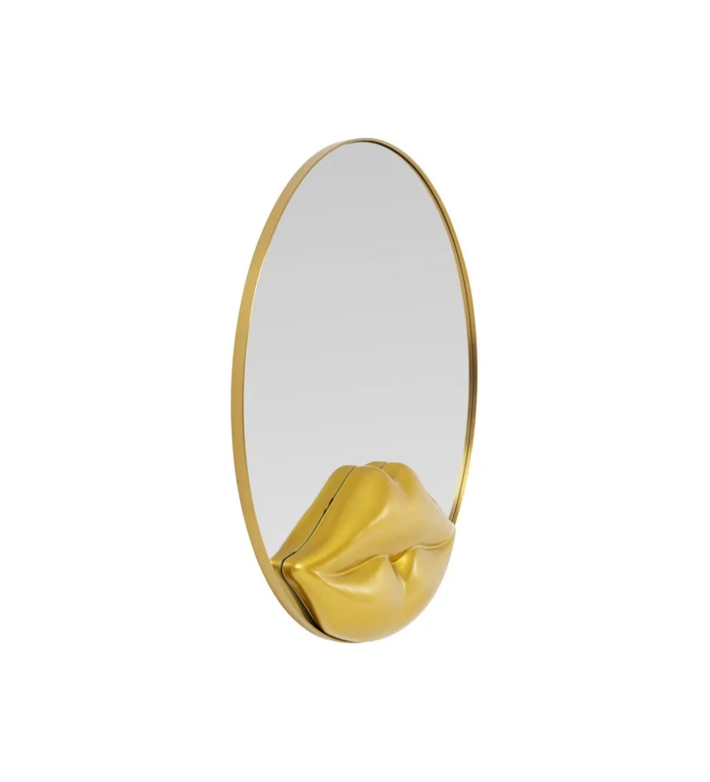 Lustro LIPS 100 cm złote