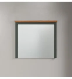 Lustro STANTON 68 cm  w optyce dębu Evoke Ciemnozielony