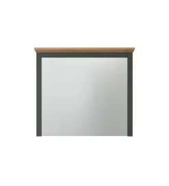 Lustro STANTON 68 cm  w optyce dębu Evoke Ciemnozielony