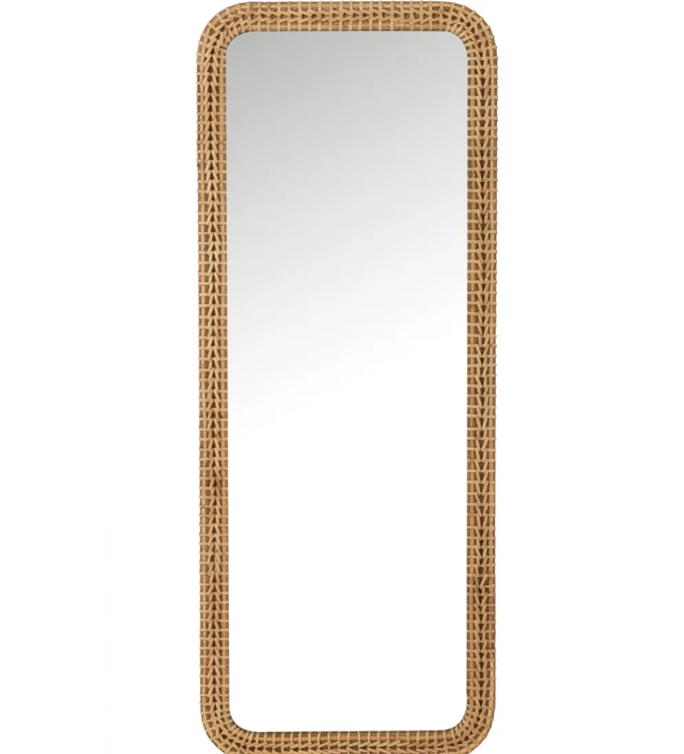 Lustro stojące RECTANGLE 122 cm naturalne