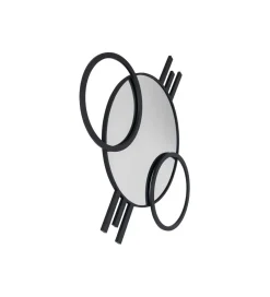 Lustro TRIPLE CIRCLE 124 x 119 cm czarne