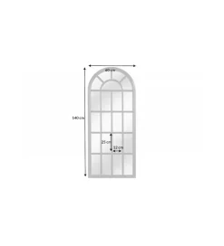 Lustro WINDOW 140 cm czarne