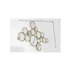 Lustro wiszące BUBBLES 138 x 93 cm złote