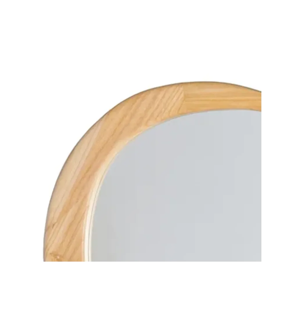 Lustro wiszące ETAPE 57 cm drewno paulowni
