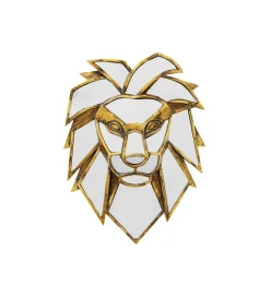 Lustro wiszące LION 35 cm złote