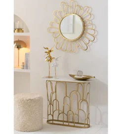 Lustro wiszące MOZA 90 cm złote