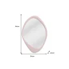 Lustro wiszące ORGANIC 90 cm różowe