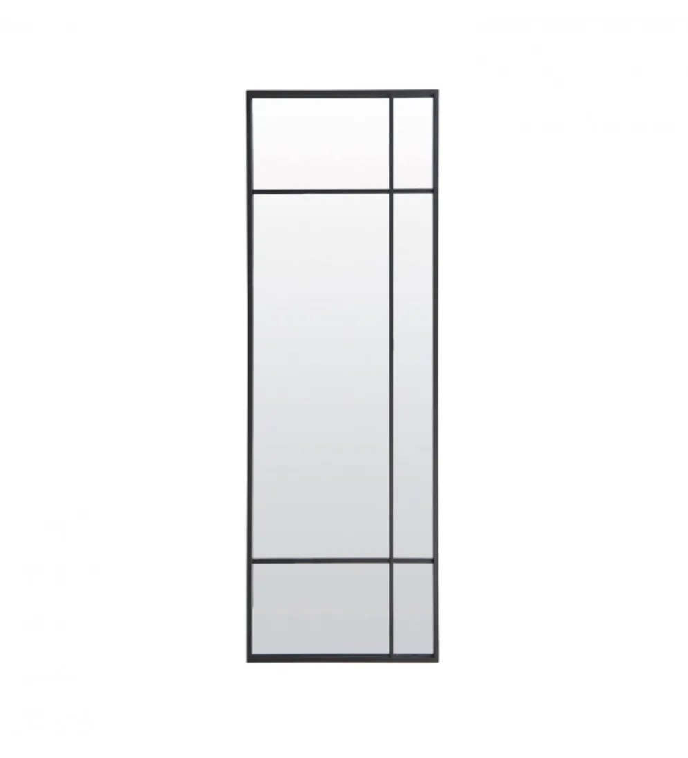 Lustro wiszące RINCON 150 cm czarny matt