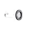 Lustro wiszące SPROCKET 92 cm srebrne