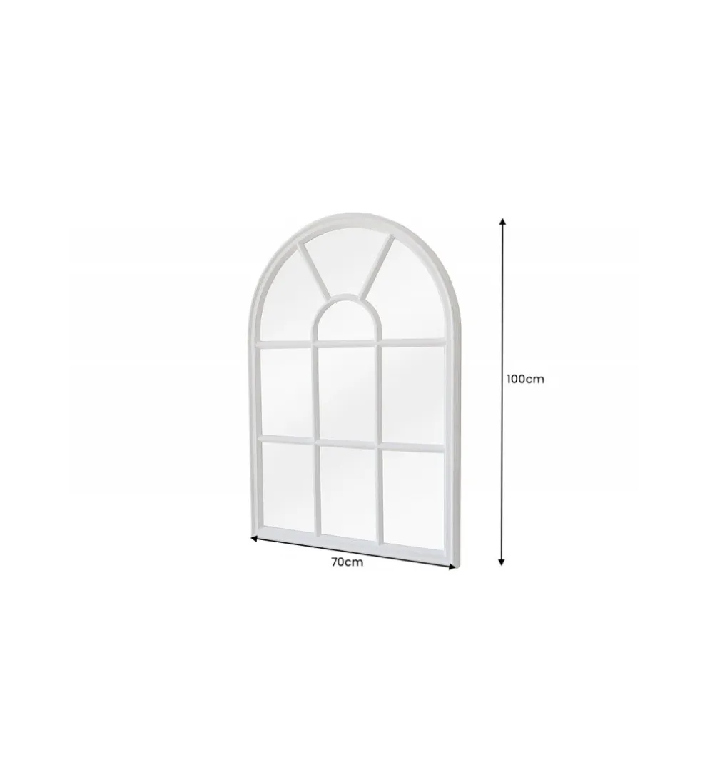 Lustro wiszące WINDOW Castillo 70 cm białe