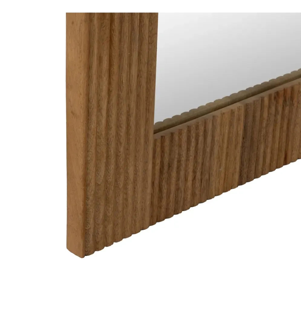 Lustro wiszące ZANMIK 110 cm drewno mango