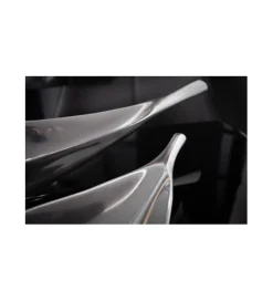 Misa Leaf 40 cm x 10 cm srebrna