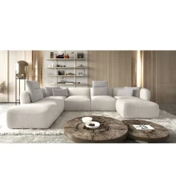Narożnik BAHAMA Candelo XL 382 Cm Z Ottomaną Otwartą 190 Cm