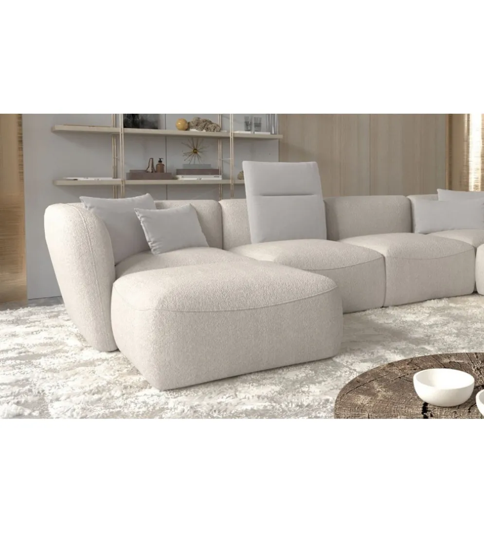 Narożnik BAHAMA Candelo XL 372 cm z ottomaną otwartą 172 cm