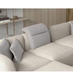 Narożnik BAHAMA Candelo XL 372 cm z ottomaną otwartą 172 cm