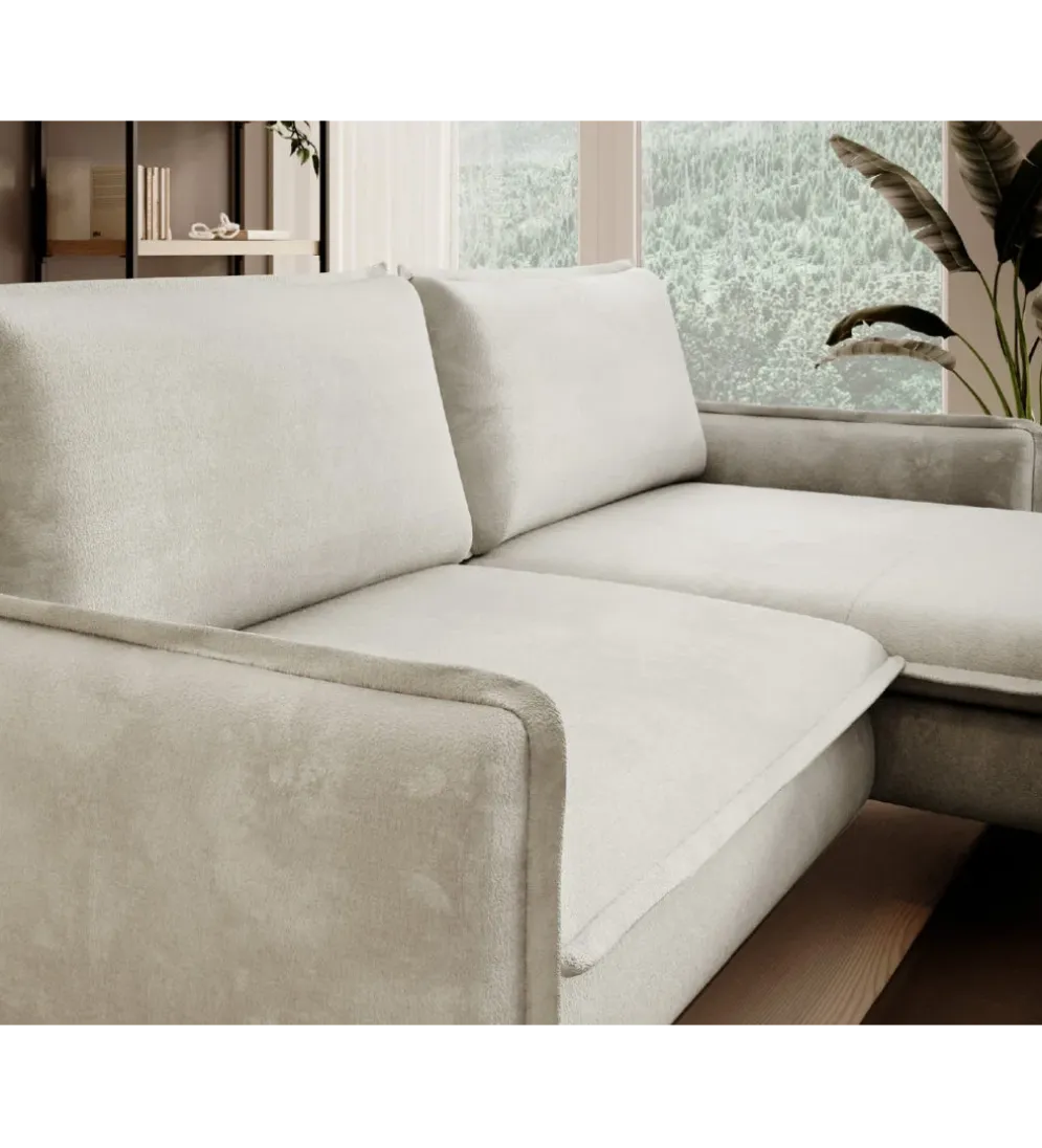 Narożnik rozkładany GLOSSY 226 cm z funkcją spania