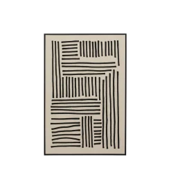 Obraz Artistic Line 110 x 70 cm biało czarny