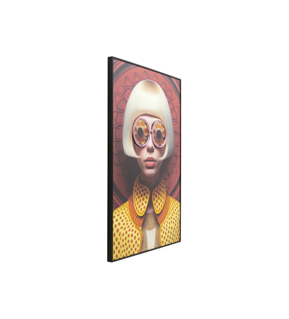 Obraz FANCY BLONDE LADY LED 75 x 55 cm