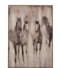 Obraz HORSE 142 x 102 cm beżowy