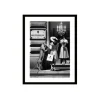 Obraz WINDOW SHOPPING 80 x 120 cm czarno-biały
