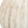 Ozdoba RUSTIC 12 cm ceramiczna kula biała