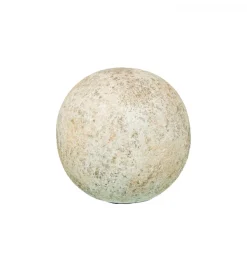 Ozdoba RUSTIC 10 cm ceramiczna kula biała