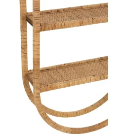 Półka ścienna Plank 56 cm rattan