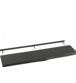 Półka GERARD 115 cm drewno mango czarna