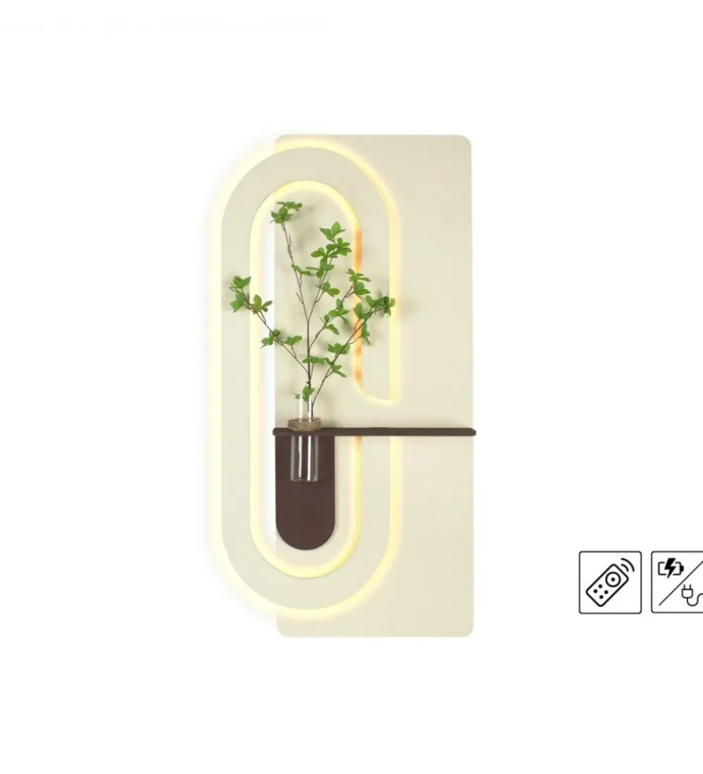Półka kwiatowa RELIEVE 60 x 120 cm kształt litery C