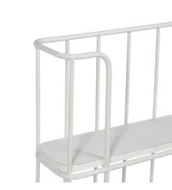 Półka z haczykami ANOER 66 cm biała