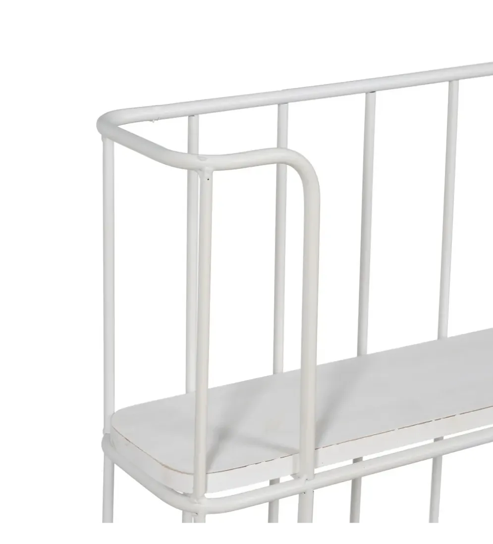 Półka z haczykami ANOER 66 cm biała