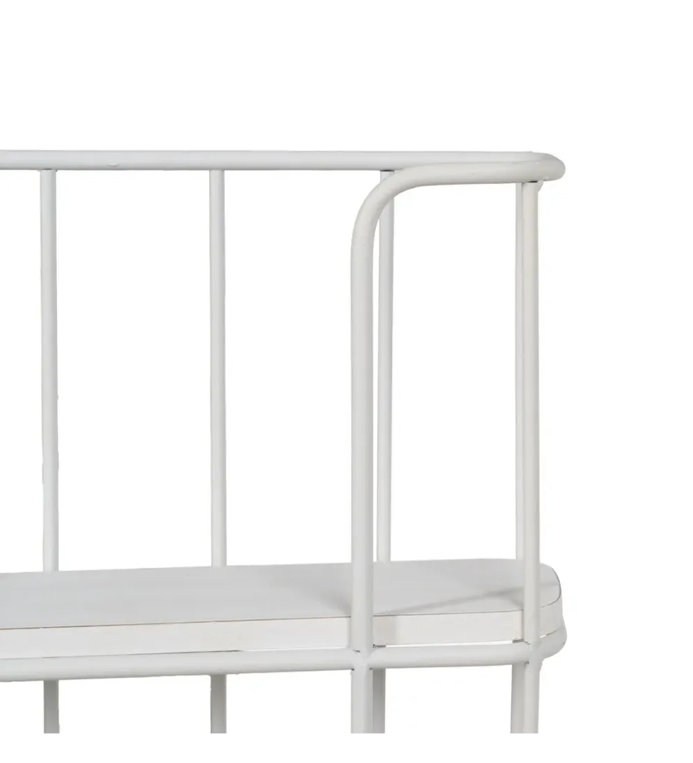 Półka z haczykami ANOER 66 cm biała