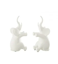 Podpora na książki Elephant set 2 biała