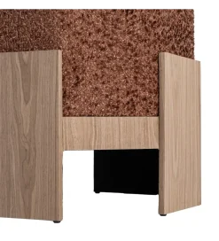 Pufa KRYSTEN 44 cm ceglasty