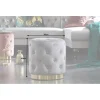 Pufa Modern Barock Chester szara
