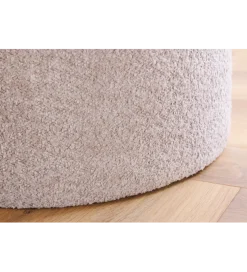 Pufa MODERN BAROCK STORAGE 50 cm bouclé kolor szampański