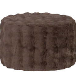 Pufa OLVEN 60 cm puchata brązowa