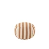 Pufa STRIPED 61 cm białokarmelowy