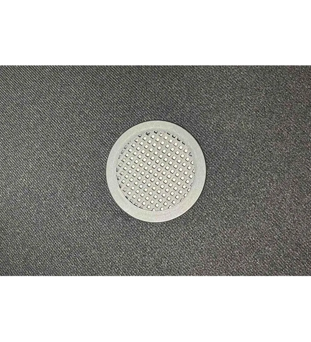 Pufa VOGUE 40 cm z schowkiem boucle biała