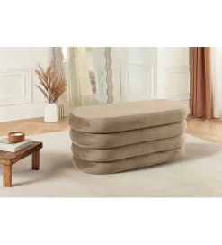 Pufa VOGUE 85 cm z schowkiem welwet champagne