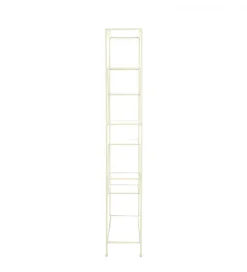 Regał AINO 214 cm szklany kremowy