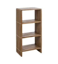 Regał BELLAMONTE 116 cm naturalny drewno teak