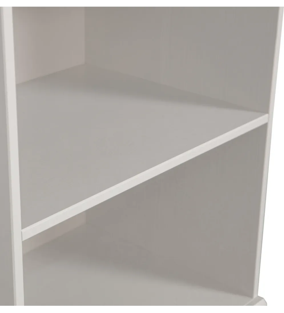 Regał BOLD 215 cm drewno sosny biały