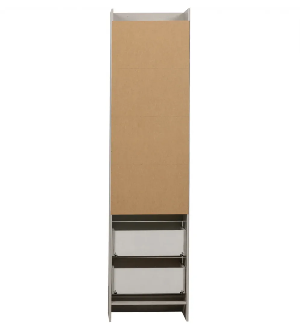 Regał BOLD 215 cm drewno sosny biały