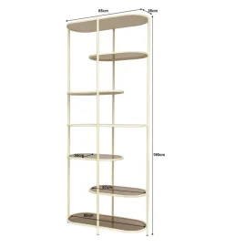 Regał BRIX JILL 190 cm biały