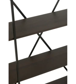 Regał DOMERESU 120 cm ciemny brązowy
