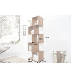 Regał FINICE Makassar 150 cm drewno sheesham