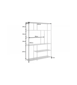 Regał  FONTERA 135 cm w optyce marmuru