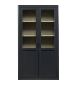 Regał GUNNAR 217 cm drewno sosny czarny mat