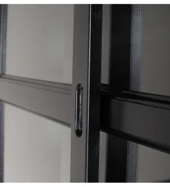 Regał LAGOS 214 cm drewno sosny czarny